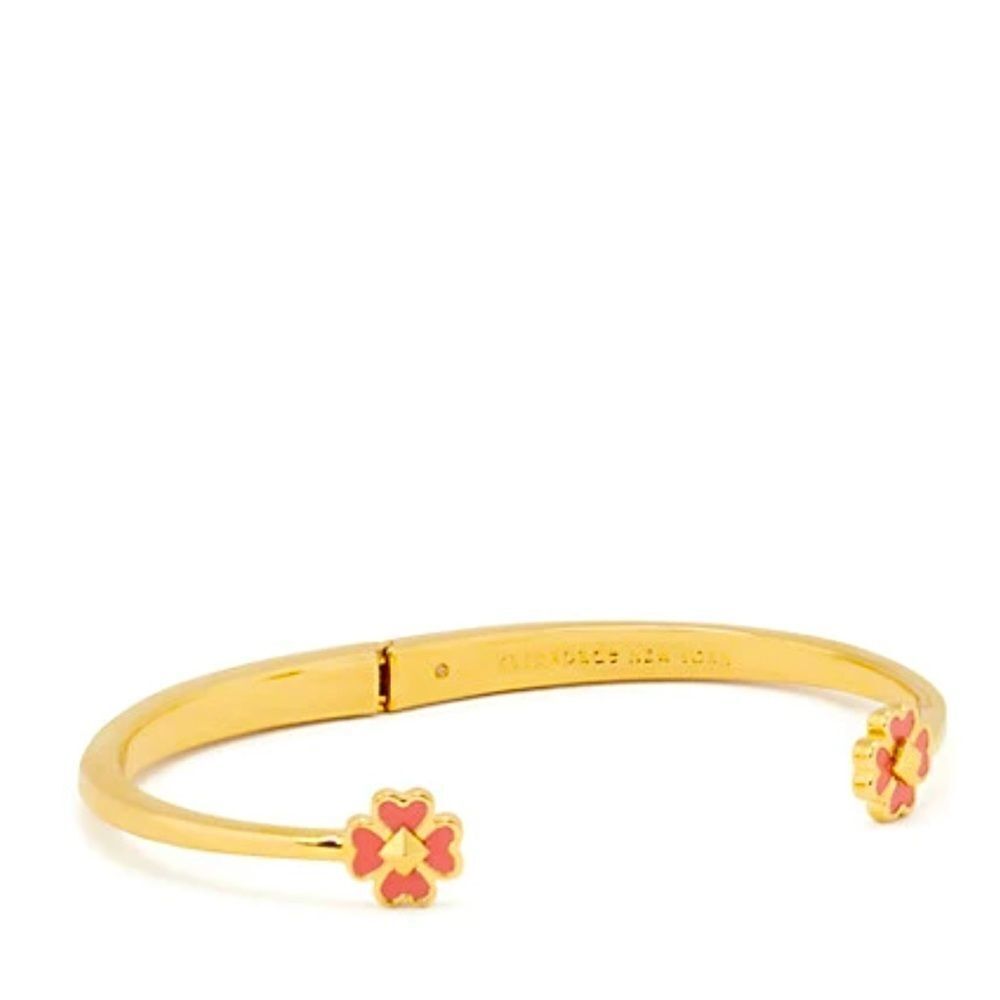NWT Kate Spade “Spades and Studs” Enamel Hinge Cuff - Picture 4 of 6